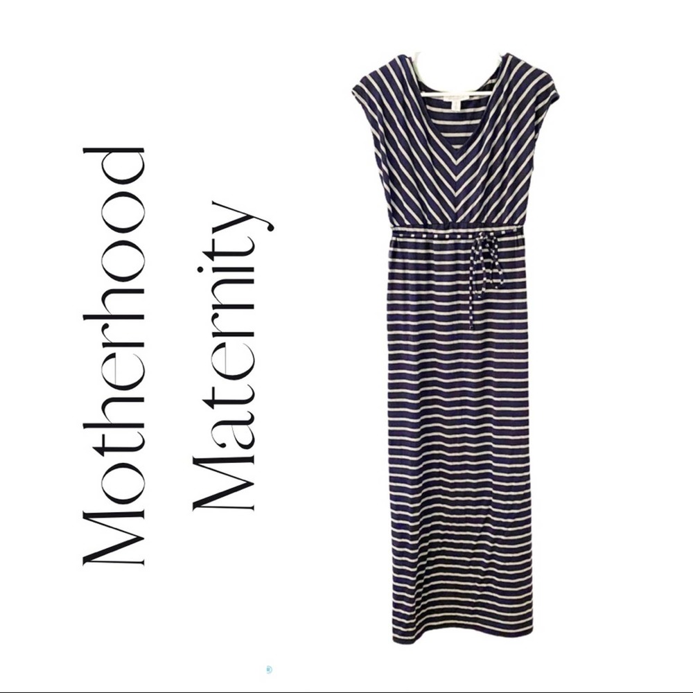 Motherhood Maternity Chevron Maxi Dress Size M